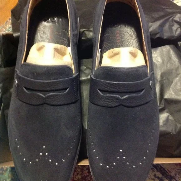 UGG Shoes Ugg Mens Cali Navy Suede With Leather Details Penny